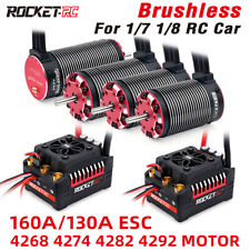 Rocket-RC motor sem escovas combo ESC para 1/8 1/7 carro de controle remoto caminhão Traxxas Wltoys HSP comprar usado  Enviando para Brazil
