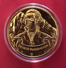 Medalha George Washington Pais Fundadores da América Franklin Mint's #1095, usado comprar usado  Enviando para Brazil