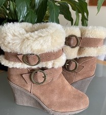 Sheepskin ankle wedge for sale  PRESTATYN