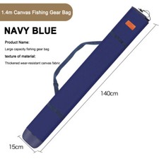 Bolsa multifuncional para vara de pesca portátil (1,4 m azul escuro) comprar usado  Enviando para Brazil