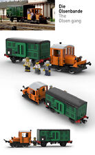 Bauanleitung OLSENBANDE Franz Jäger Waggon Rangierlok Zug Klemmbaustein Modell comprar usado  Enviando para Brazil
