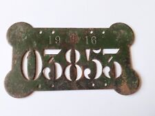 1916 plaque vélo d'occasion  Annemasse
