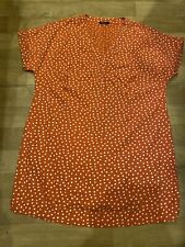 Linen coral polka for sale  UK