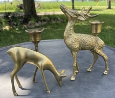 Vintage brass deer for sale  Adrian