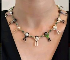 Colar boho Peace Team World miçangas joias da moda frete grátis comprar usado  Enviando para Brazil