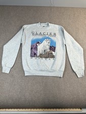 Sudadera vintage cabra montaña, Parque Nacional Glaciar en Montana Grande EE. UU. segunda mano  Embacar hacia Mexico