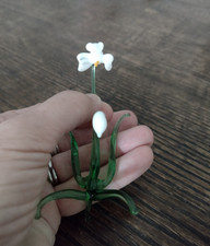 Vintage glass snowdrop for sale  LONDON