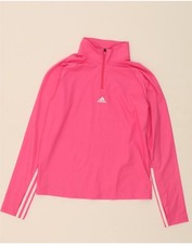 Pulôver ADIDAS Feminino Aeroready Zíper Pescoço Top Reino Unido 8/10 Pequeno Rosa AG02 comprar usado  Enviando para Brazil