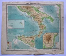 Cartina italia meridionale usato  Ragalna