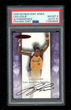 2000 SkyBox Dominion WNBA Lisa Leslie autógrafo PSA 8 automático 10 SE1019, usado comprar usado  Enviando para Brazil