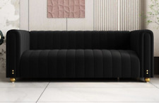 Tufted black couch for sale  Houston