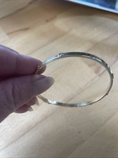 9ct gold hinged bangle for sale  BRADFORD
