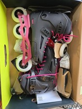 Rollerblade Lightning 90 Feminino Urban Inline Skate, Preto e Sangria 9/9.5, usado comprar usado  Enviando para Brazil