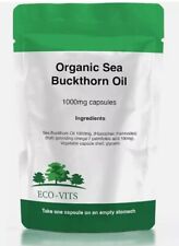 Usado, Óleo de espinheiro marinho 1000mg cápsulas orgânicas – Suporte natural para pele e bem-estar comprar usado  Enviando para Brazil