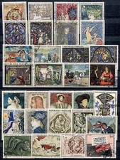 Lot 30 timbres d'occasion  Saint-Alban-Leysse