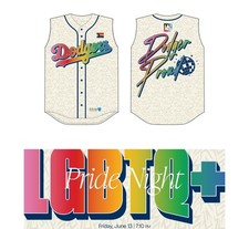 Camiseta Los Angeles Dodgers Pride Night 13 de junho de 2025 LGBTQ nova em folha GG comprar usado  Enviando para Brazil