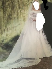 Brautkleid shantungseide schle gebraucht kaufen  Limburg a. d. Lahn