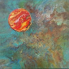 Riginal acrylbild fluid gebraucht kaufen  Halle