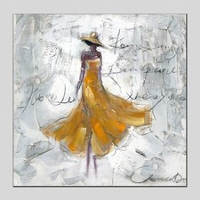 Pintura moderna para decoração de sala de estar Minimalis pequena beleza personagem fresco comprar usado  Enviando para Brazil