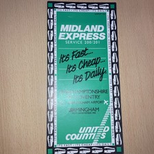 Midland. express. timetable. for sale  SHIFNAL