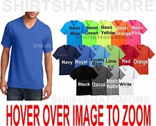 Masculino V-Neck T-Shirt Cotton Blend Incluindo NEONS Tamanhos S M L XL 2XL 3XL 4XL NOVO, usado comprar usado  Enviando para Brazil