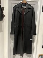 Leather maxi coat for sale  NORWICH