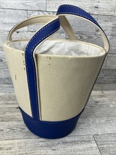 Bolsa tote cilindro lata de lixo estilo feijão LL balde lona algodão pequena 7,5"H comprar usado  Enviando para Brazil