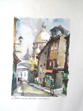 Reproduction aquarelle paris d'occasion  Juvisy-sur-Orge