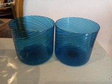 Verres murano bleu d'occasion  Paris XVII