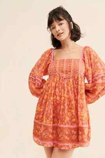 Usado, Vestido de algodão Free People Endless Afternoon mini XL 12 feminino estampado floral 42353 comprar usado  Enviando para Brazil