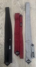 Three dkny ties for sale  WEMBLEY