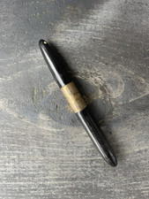 Caneta-tinteiro vintage preta Sheaffer 1250 com banda larga, ouro 14kt nova na caixa comprar usado  Enviando para Brazil