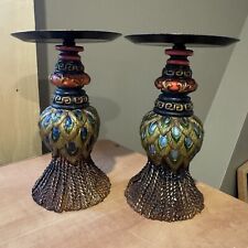 Peacock feather candle for sale  Ellington