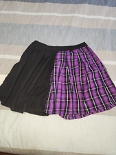 Saia Hot Topic Feminina Med School Girl Roxa Preta Mini Xadrez com Bolso comprar usado  Enviando para Brazil