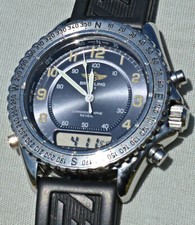 Usado, Raro Breitling Reveil cronógrafo ref. Lindo mostrador azul para aviação A51035 comprar usado  Enviando para Brazil