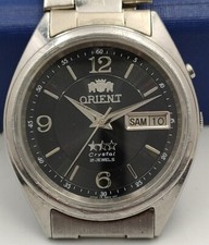 Relógio de pulso vintage Orient Japão 3 estrelas cristal 21 joias aço inoxidável comprar usado  Enviando para Brazil