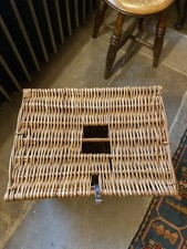 Vintage wicker fishing for sale  OSWESTRY