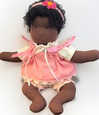Boneca bebê Käthe Kruse Waldorf "Melana" feita à mão pano rosa roupa 8” comprar usado  Enviando para Brazil