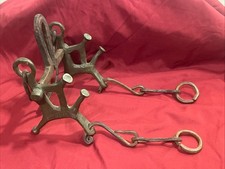 Broca de brida de caballo de hierro bronce latón antiguo más inusual forjada a mano perseguida segunda mano  Embacar hacia Mexico
