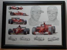 Tribute ferrari framed for sale  LISKEARD