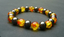 Bracelet perles hématite d'occasion  Bordeaux-