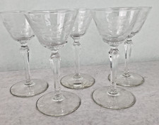 Set vintage etched for sale  Fowler