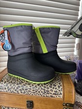 BOTAS DE NEVE INFANTIS WONDER Nation, menino ou menina, tamanho 3, cinza e verde elétrico+ comprar usado  Enviando para Brazil