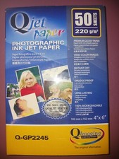 Papel jato de tinta fotográfico Q Imaging Q Jet 4x6 brilho 220 g/m2 Qtd. 50 Japão comprar usado  Enviando para Brazil