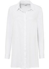 Longbluse schlitz weiß gebraucht kaufen  Deutschland