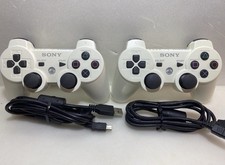 Controle PS3 genuíno oficial Playstation 3 PS3 branco com cabo USB original comprar usado Controle PS3 genuíno oficial Playstation 3 PS3 branco com cabo USB original comprar usado  Enviando para Brazil