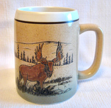 Moose stoneware mug for sale  Lincoln