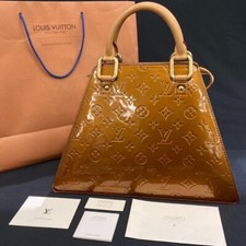 Usado, Autêntica bolsa Louis Vuitton vernis monograma Forsyth M91113 bronze marrom patenteado comprar usado  Enviando para Brazil