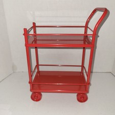 Boneca carrinho carrinho de metal vermelho 2 camadas tamanho 12" de altura comprar usado  Enviando para Brazil