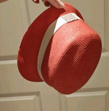 MAX MARA Sommerhut  Designer Mütze Cap Bucket  Hat Corall Rot comprar usado  Enviando para Brazil